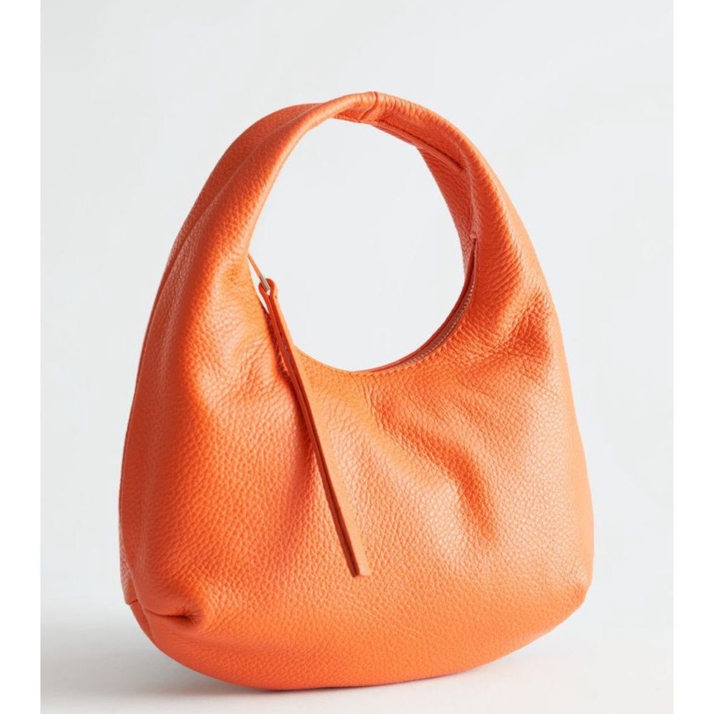 Orange leather mini bag